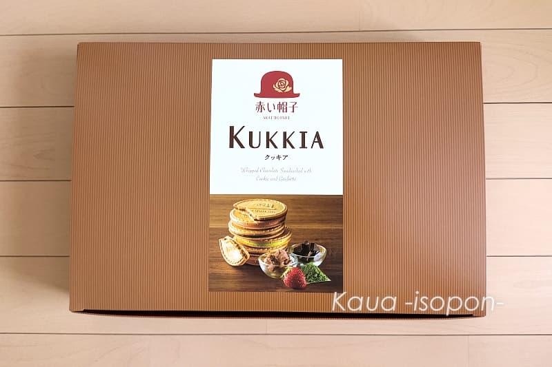 赤い帽子クッキア32枚入の外観
