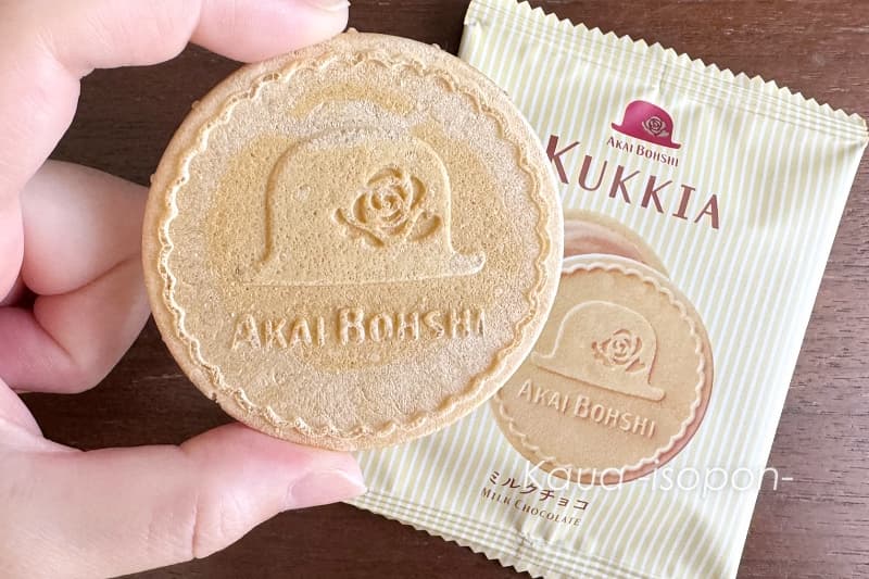 赤い帽子クッキアのゴーフレット側